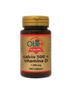 CALCIO 500 +VIT D 1000 MG 100 TAB OBIRE