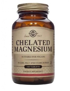 MAGNESIO QUELADO 100 MG 100 COMP SOLGAR