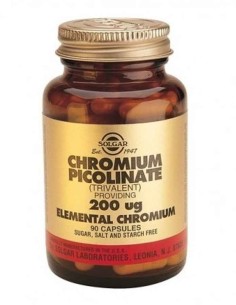 PICOLINATO DE CROMO 200 MG 90 CAP VEG SOLGAR