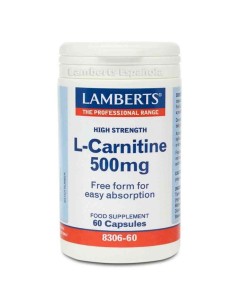 L CARNITINA 500 MG 60 CAP LAMBERTS