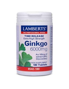GINKGO BILOBA 6000 MG 180 TAB LAMBERTS