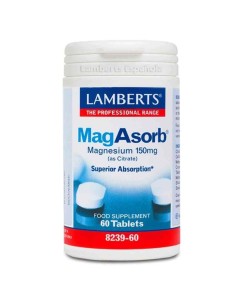 MAG ASORB MAGNESIO 60 TAB LAMBERTS