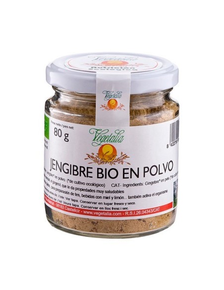JENGIBRE EN POLVO BIO VEGETALIA 80GR