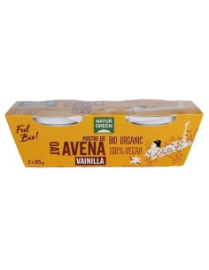 NATURGREEN POSTRE AVENA VAINILLA 2x125 GR