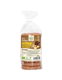 BIO GALLETAS AVENA/CHOC/MACAD 200 GR SOL/NAT