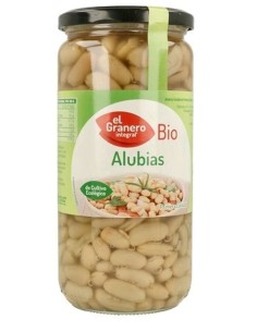 ALUBIAS BLANCAS COCIDAS BIO 660GR EL GRANERO