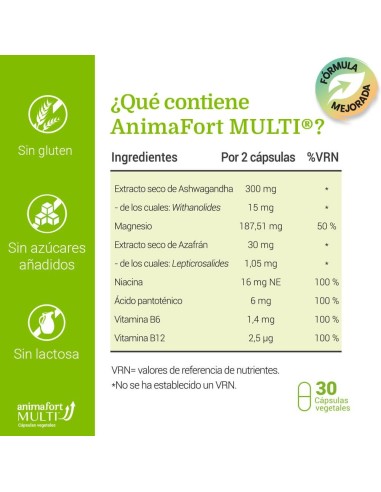 ANIMAFORT MULTI 30 CAP NIAM