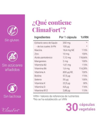 CLIMAFORT 30 CAP NIAM