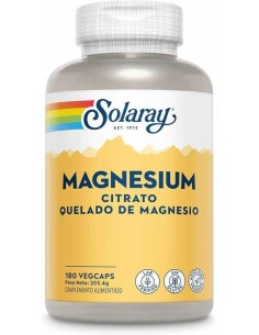 CITRATO MAGNESIUM QUELATO 180 CAP SOLARAY