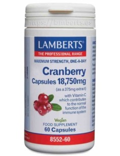 ARANDANO ROJO 750 MG 60 TABLETAS LAMBERTS