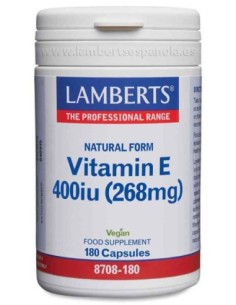 VITAMINA E 400 UI 180 CAPS LAMBERTS