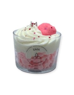 VELA DECORADA CHICLE DE FRESA