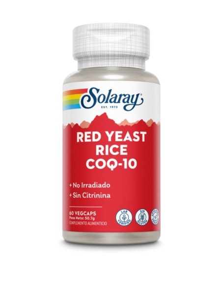 LEVADURA ARROZ +Q10 60 VEG SOLARAY LEVADURA ARROZ +Q10 60 VEG SOLARAY