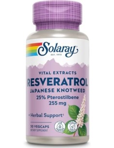 RESVERATROL 255 MG 30CAP SOLARAY