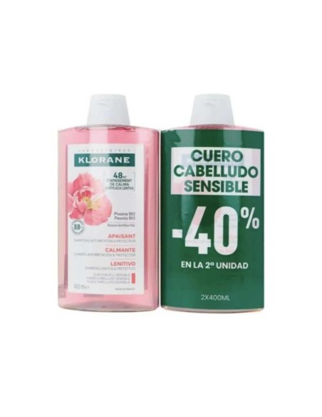 CHAMPU PEONIA 400 ML KLORANE DUPLO CHAMPU PEONIA 400 ML KLORANE DUPLO