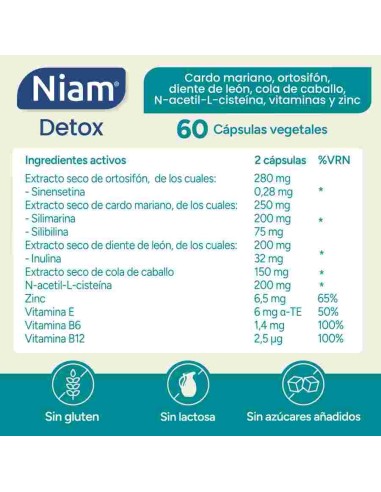 DETOX 60 CAP NIAM