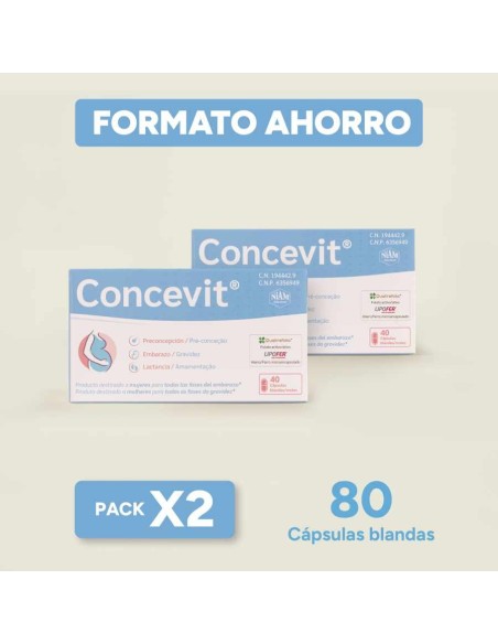 CONCEVIT 40 CAP NIAM X 2 UNIDADES