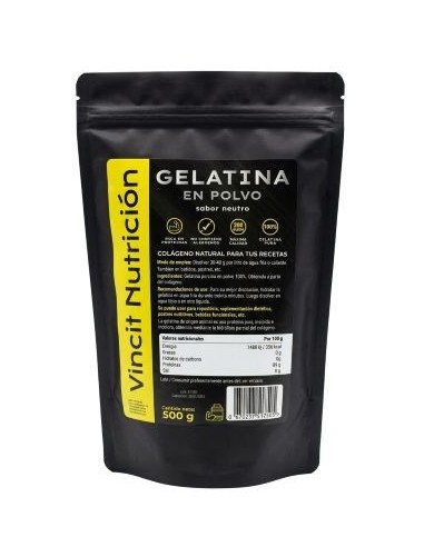 GELATINA EN POLVO NEUTRA 500GR VINCIT NUTRICION