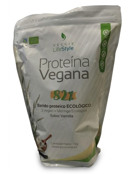 PROTEINA VEGANA MORINGA VAINILLA 1 KG VEGGIE