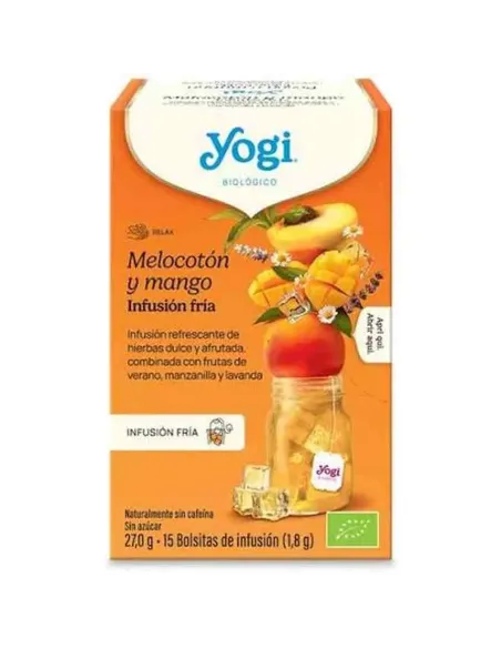 YOGI TEA FRIO MELOCOTON Y MANGO 15 SOBRES